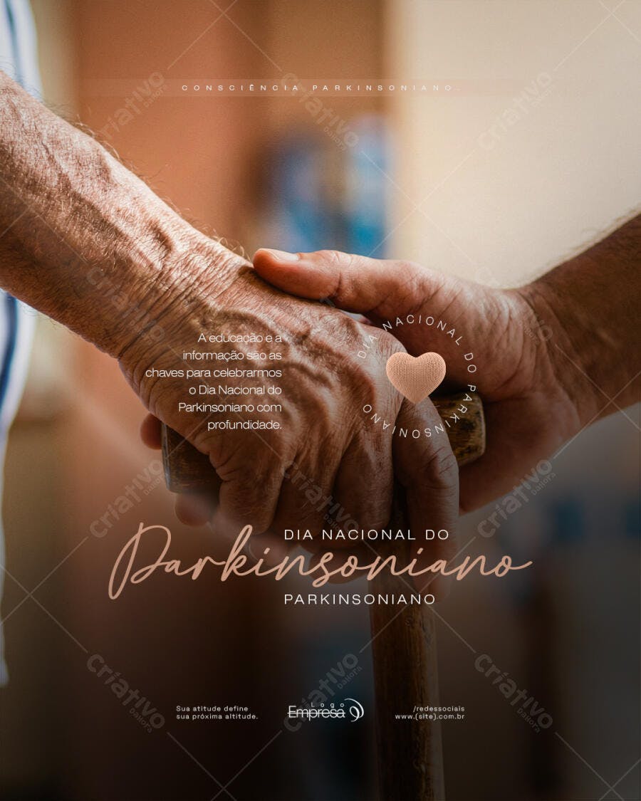 Post Instagram Dia Nacional do Parkinsoniano PSD Editável