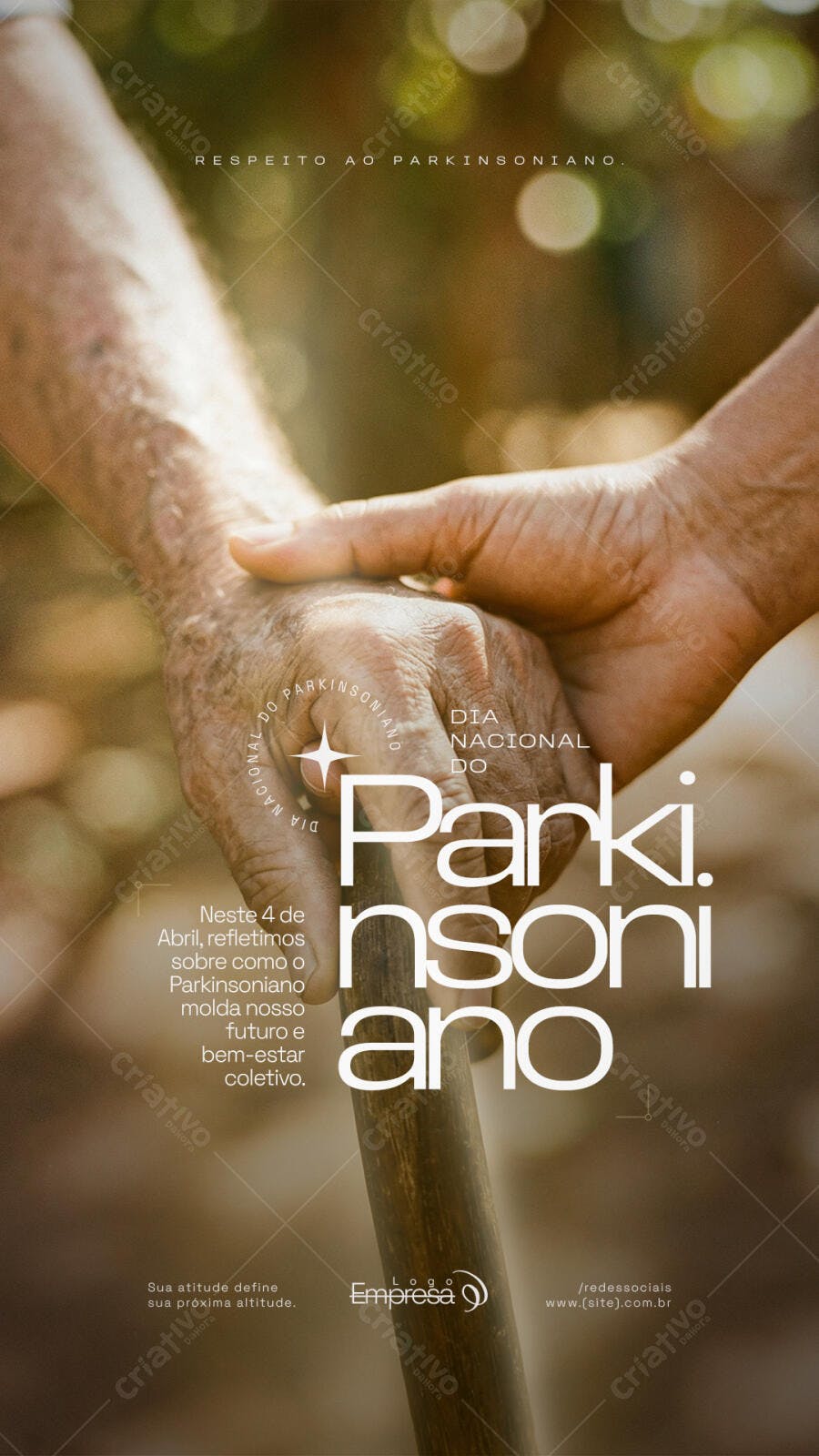 Story Dia Nacional do Parkinsoniano Abril PSD Editável