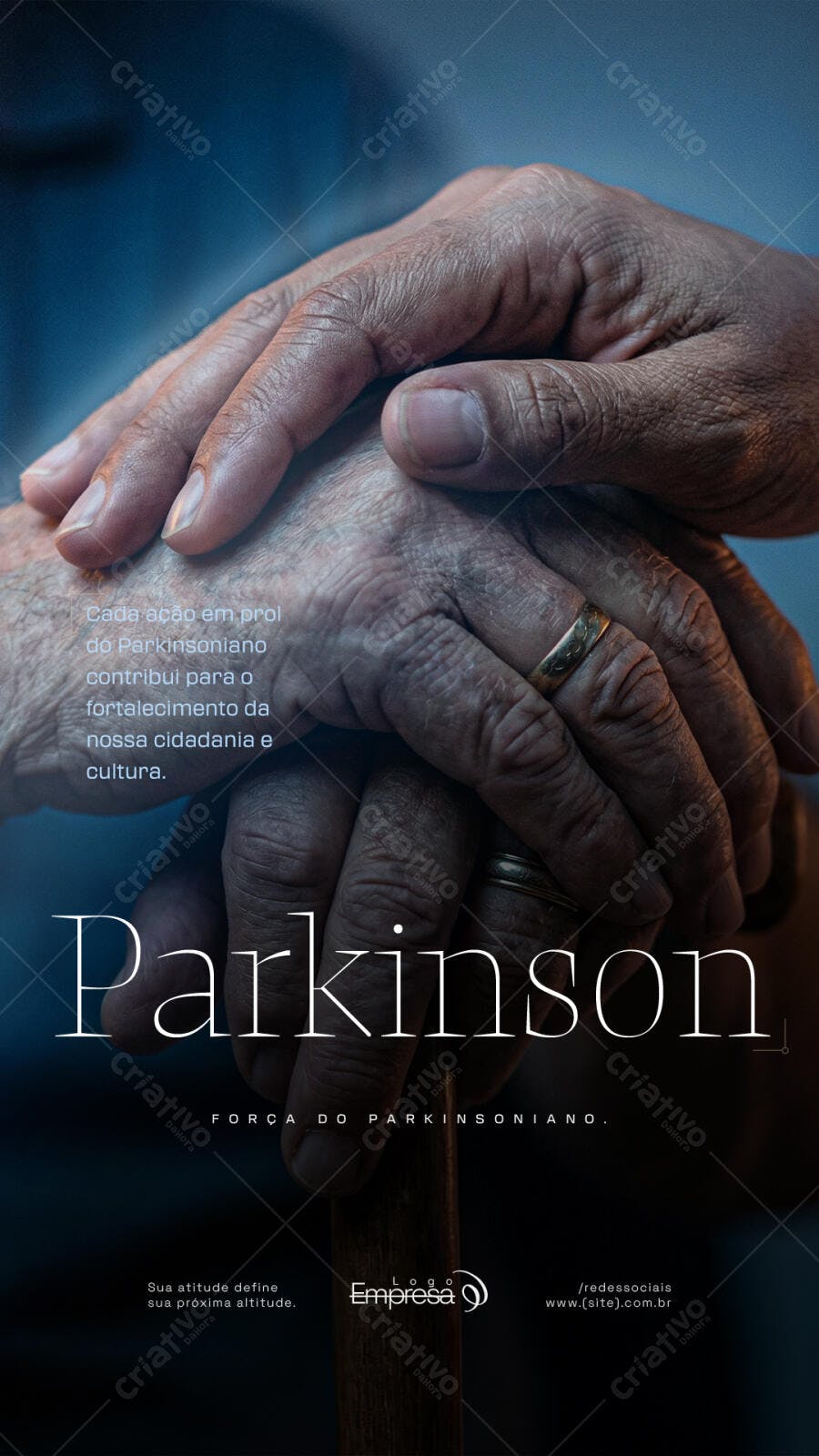 Story Instagram Parkinson Conscientização PSD Editável