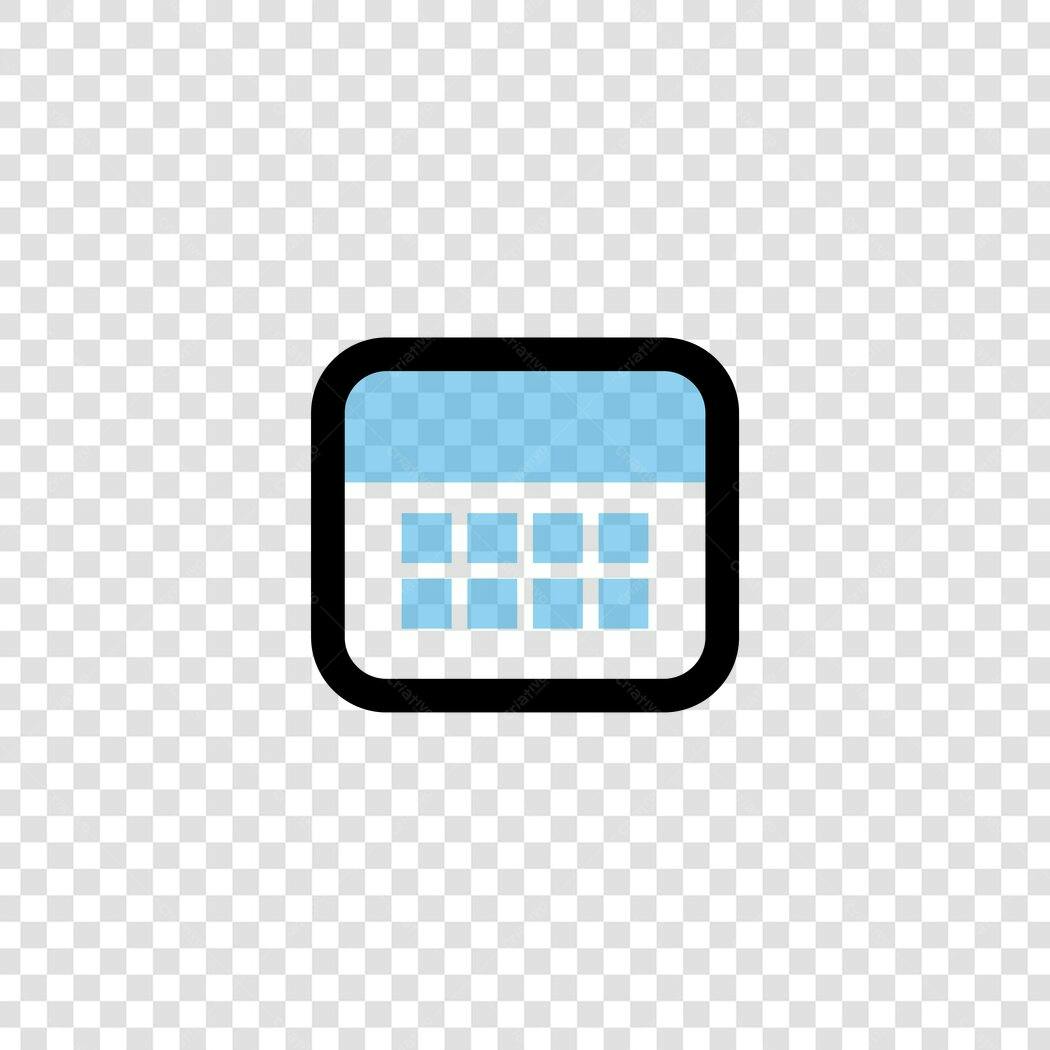 Ícone Calendário Azul Flat Design PNG Fundo Transparente