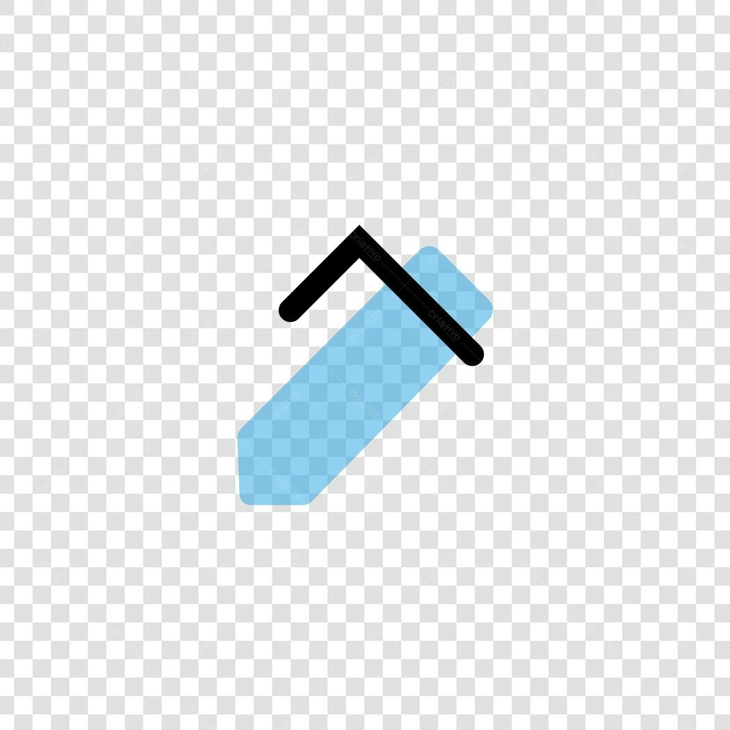 Ícone Caneta Azul Edição Flat Design PNG Fundo Transparente