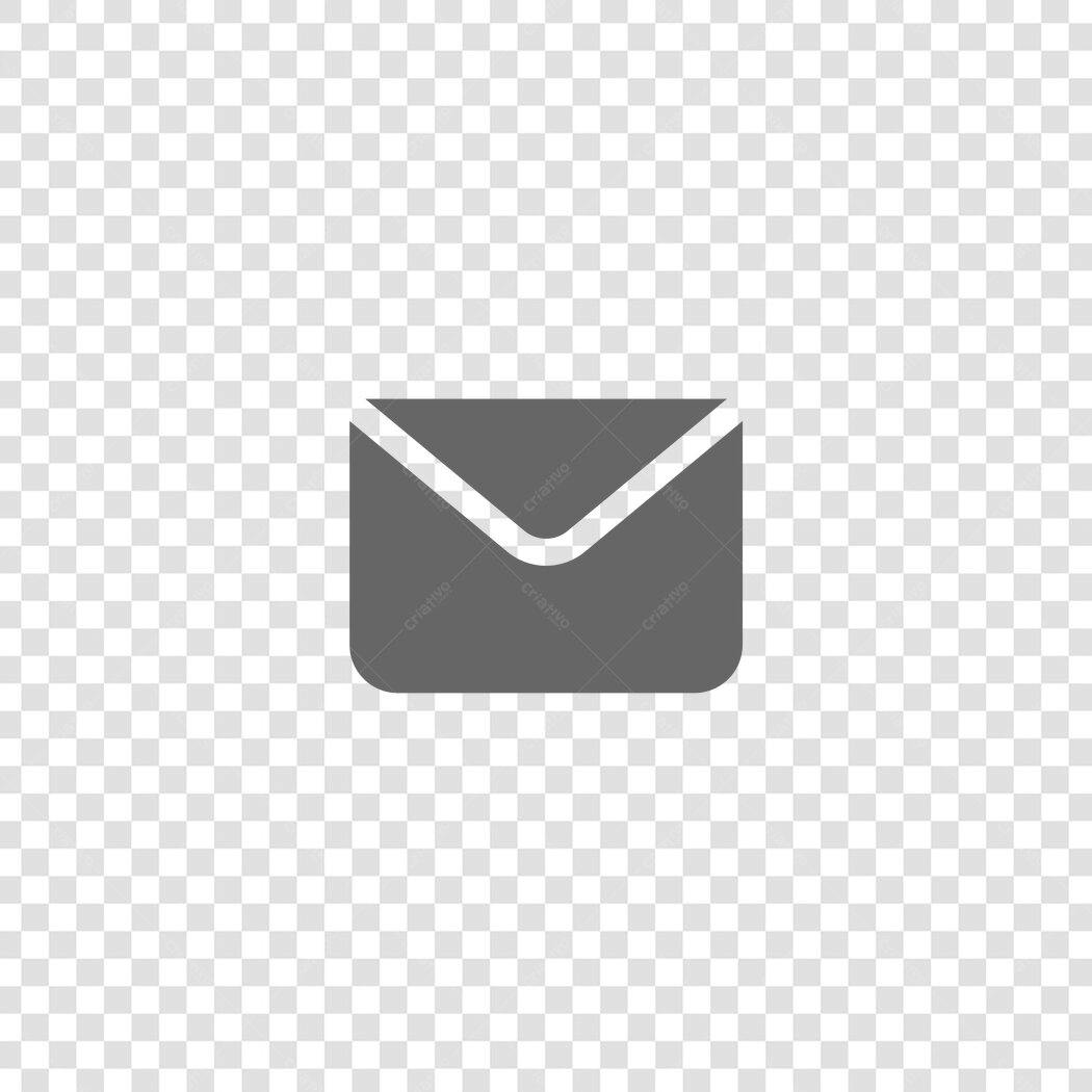 Ícone Vetorial Envelope Mensagem Email Flat PNG Fundo Transparente