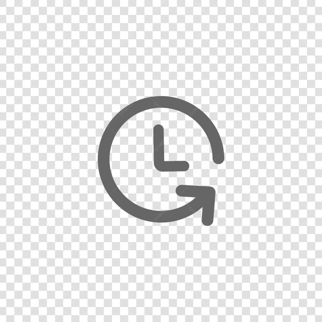 Ícone Relógio Histórico Tempo Flat Design PNG Fundo Transparente