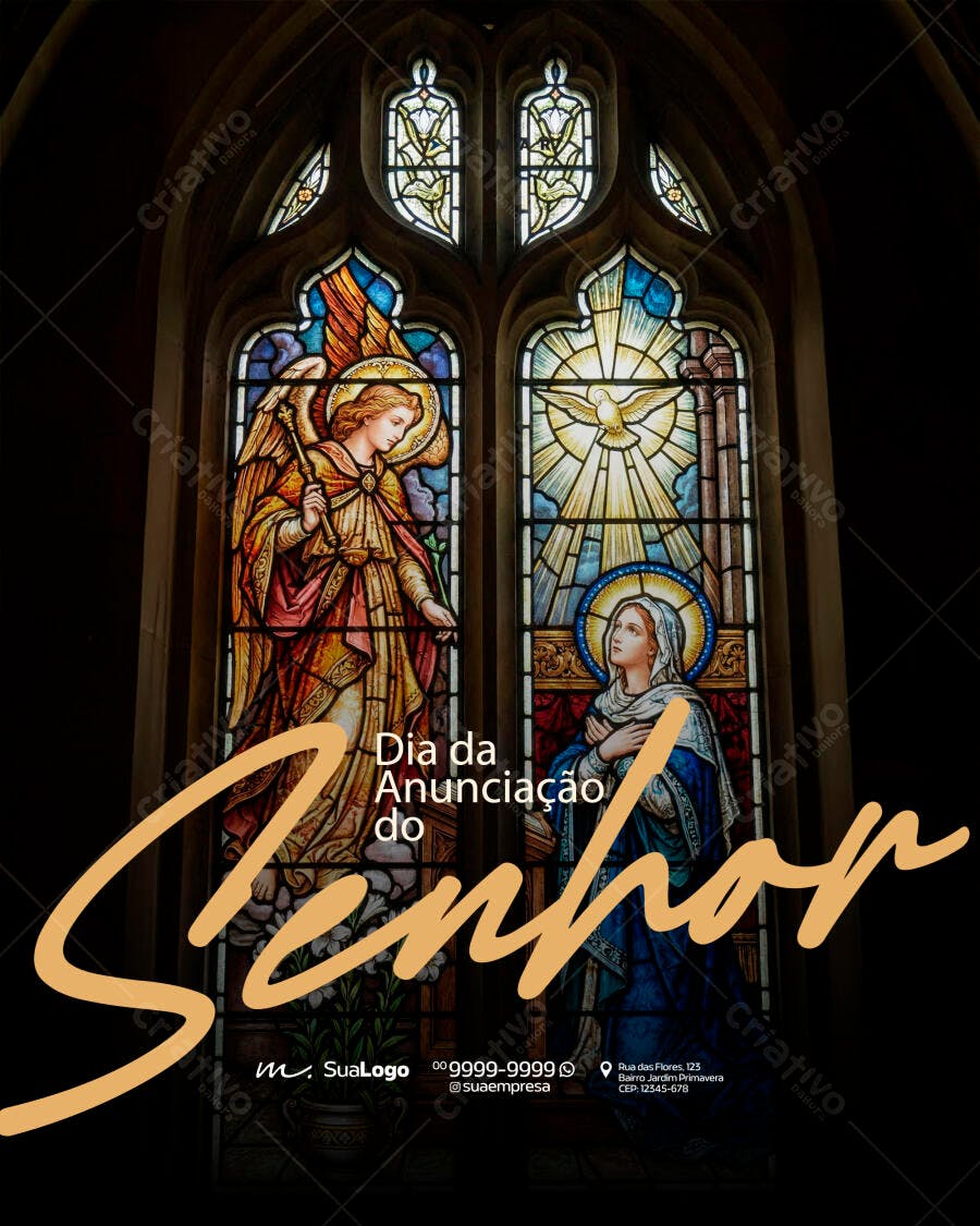 Post Dia da Anunciação do Senhor Igreja PSD Editável