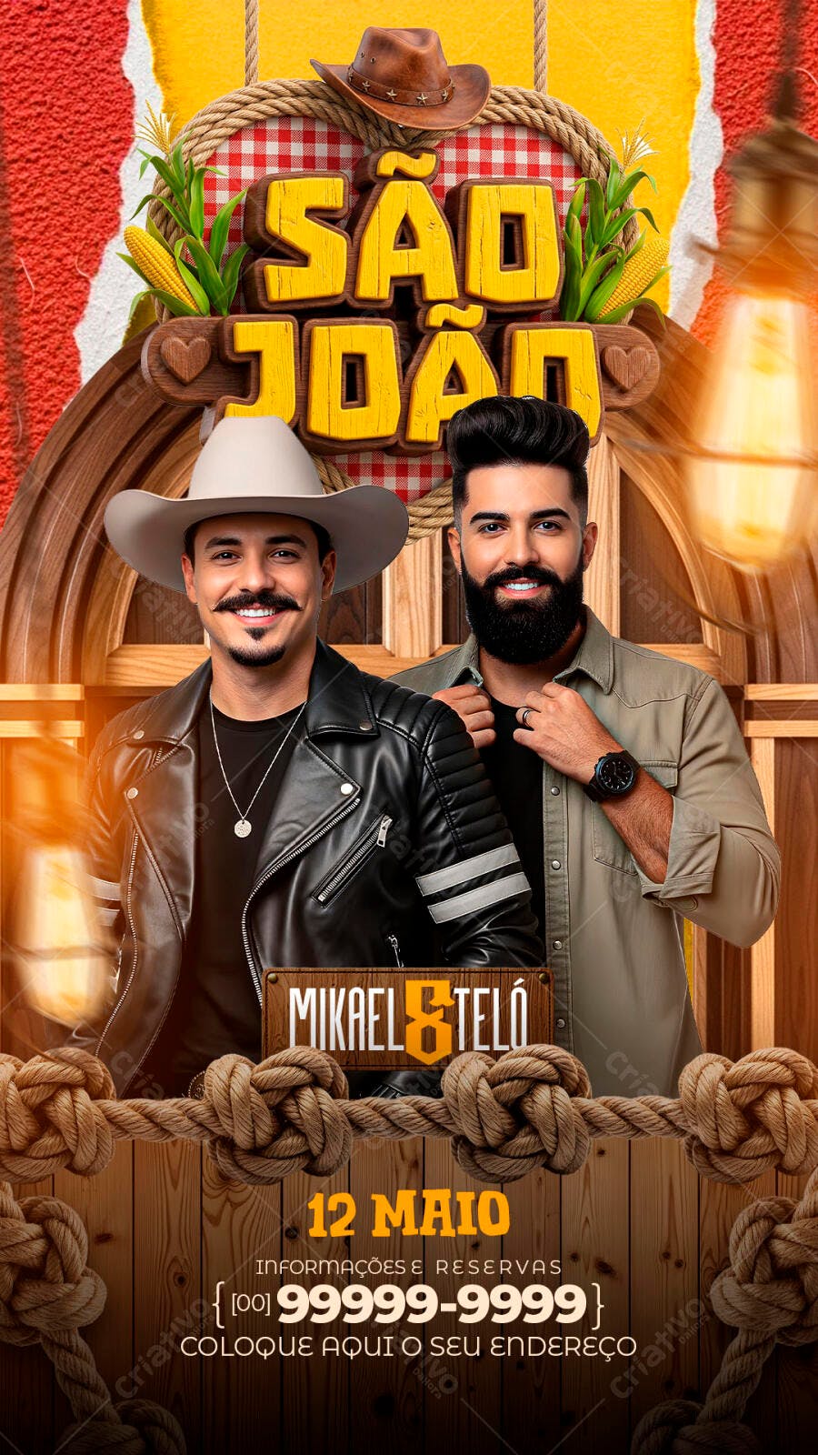 Story Instagram São João Festa Junina PSD Editável