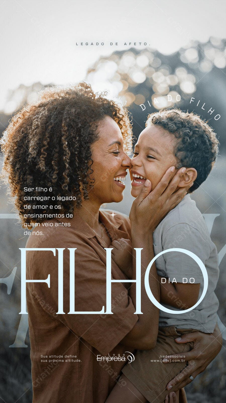 Story Dia do Filho Legado de Afeto PSD Editável