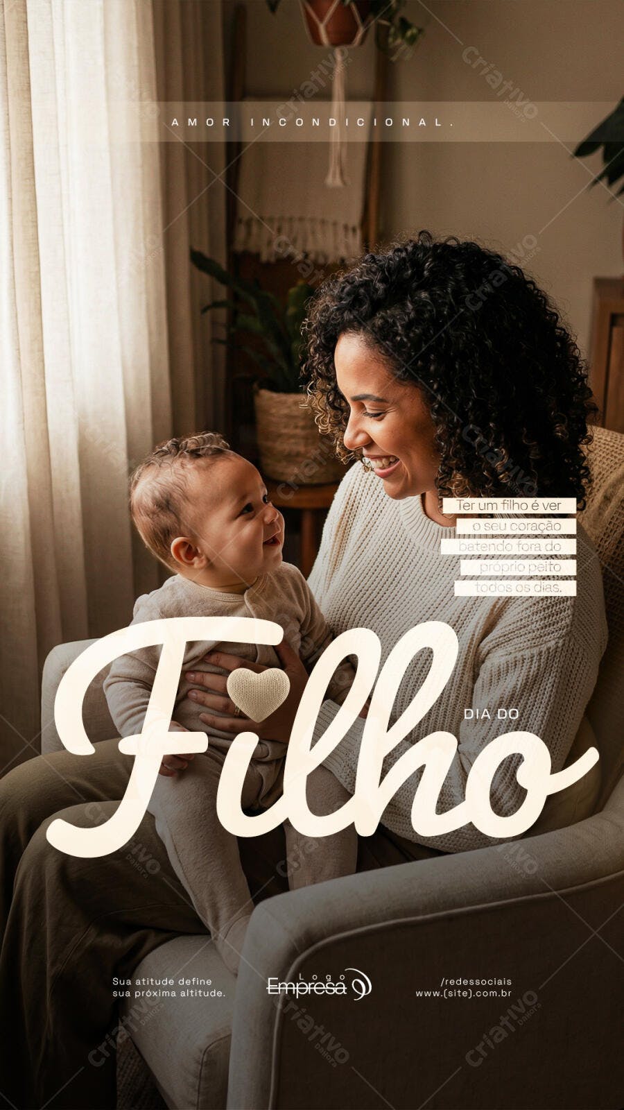 Story Dia dos Pais Amor Incondicional PSD Editável