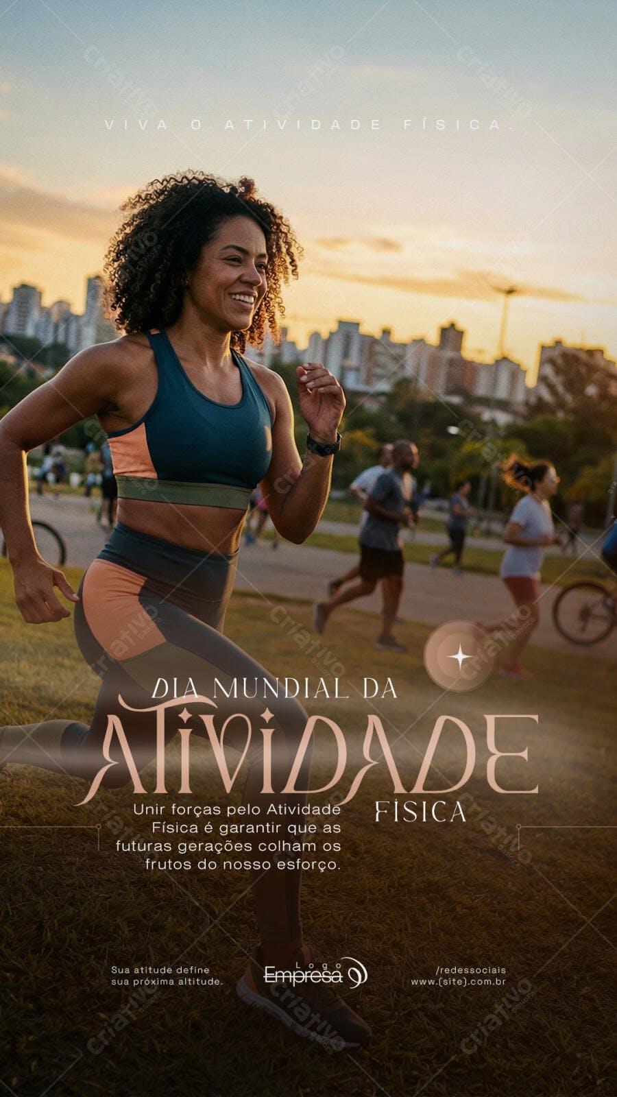 Story Instagram Dia Mundial Atividade Física PSD Editável