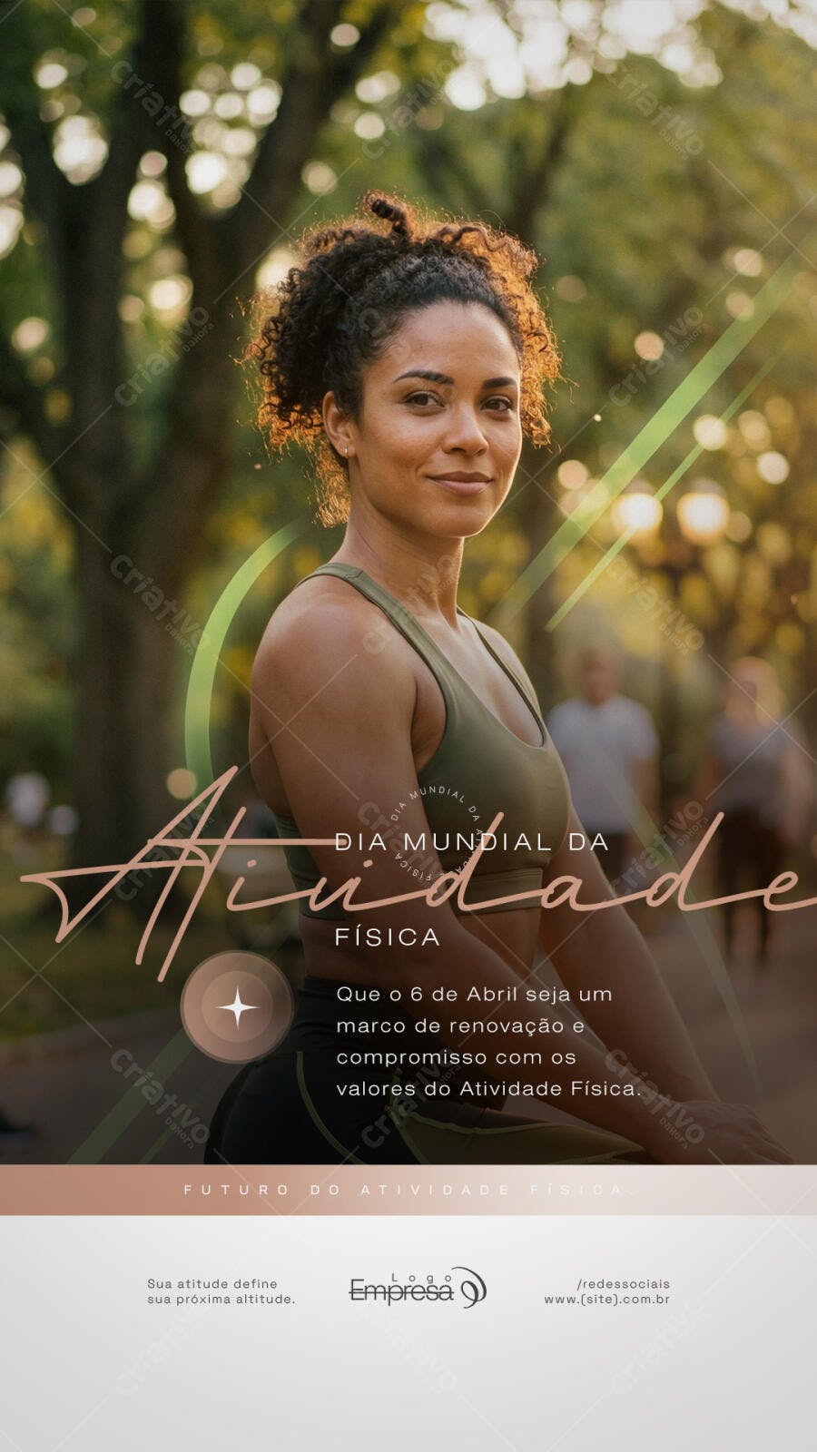 Post Instagram Dia Mundial Atividade Física PSD Editável