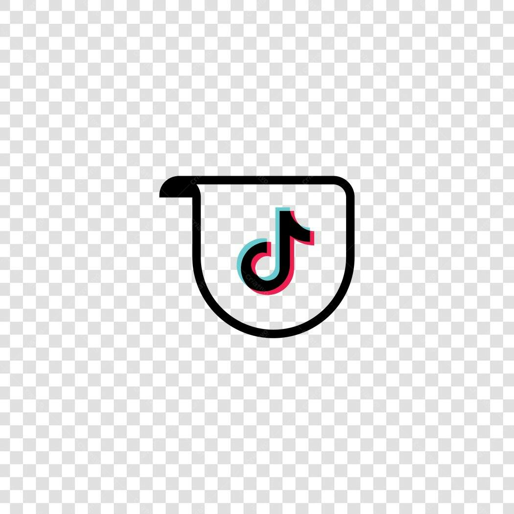 Logo TikTok Ícone Rede Social PNG Fundo Transparente