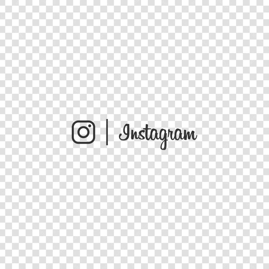Logo Instagram Preto e Branco PNG Fundo Transparente