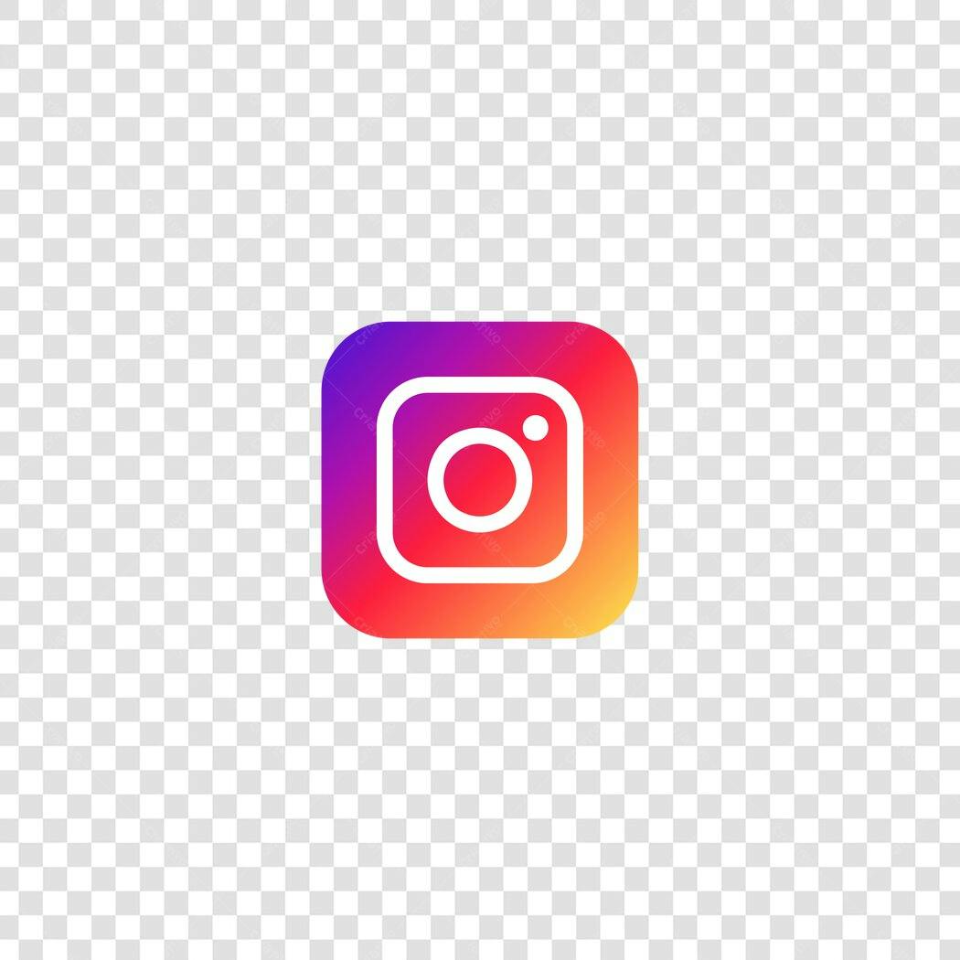 Ícone Instagram Gradiente Redes Sociais PNG Fundo Transparente