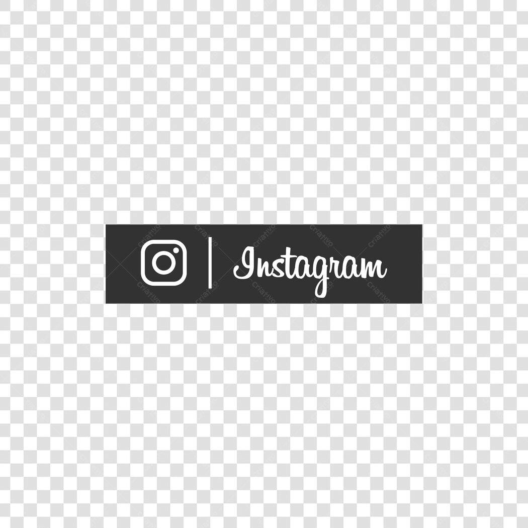 Logo Instagram Ícone Rede Social Preto PNG Fundo Transparente