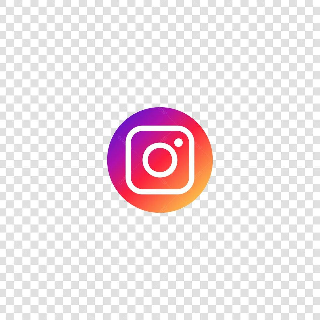 Ícone Instagram Gradiente Redondo PNG Fundo Transparente
