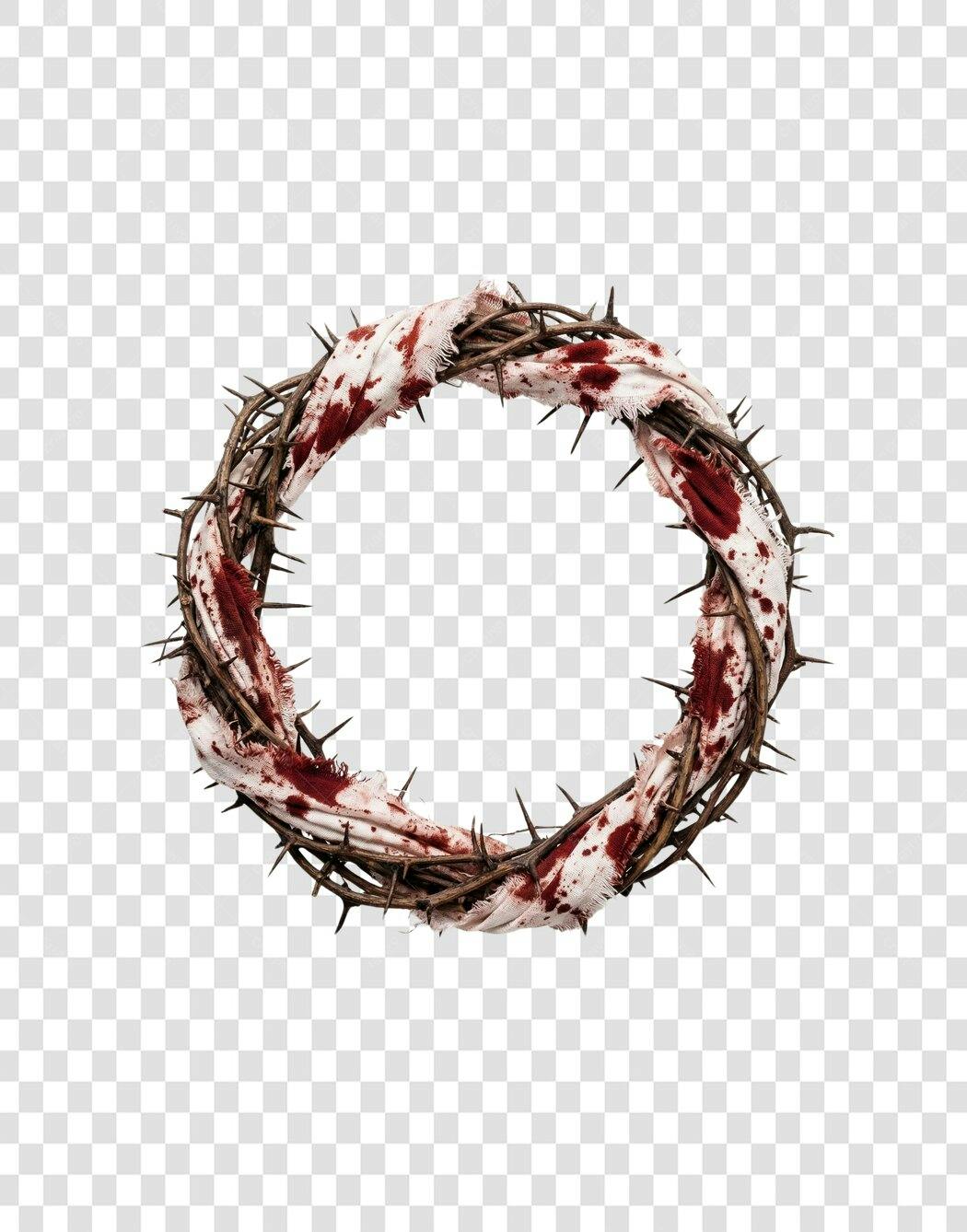 Foto Recortada Coroa de Espinhos Páscoa PNG Fundo Transparente