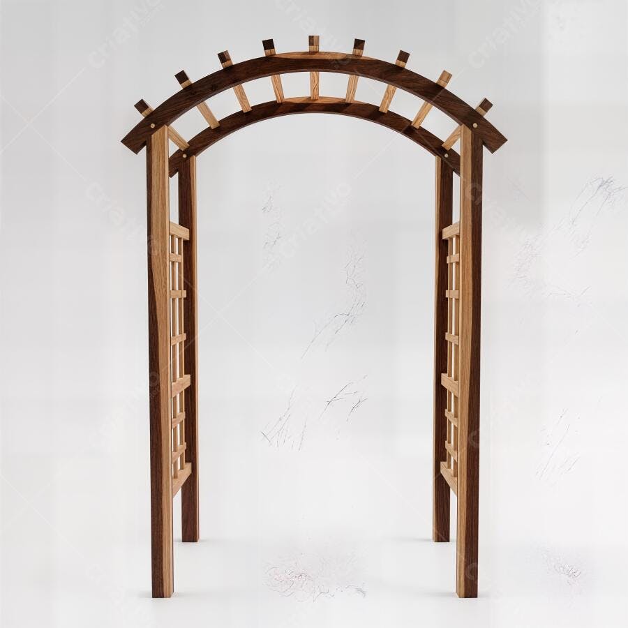 Foto Pérgola de Madeira Rústica Arco Jardim Casamento