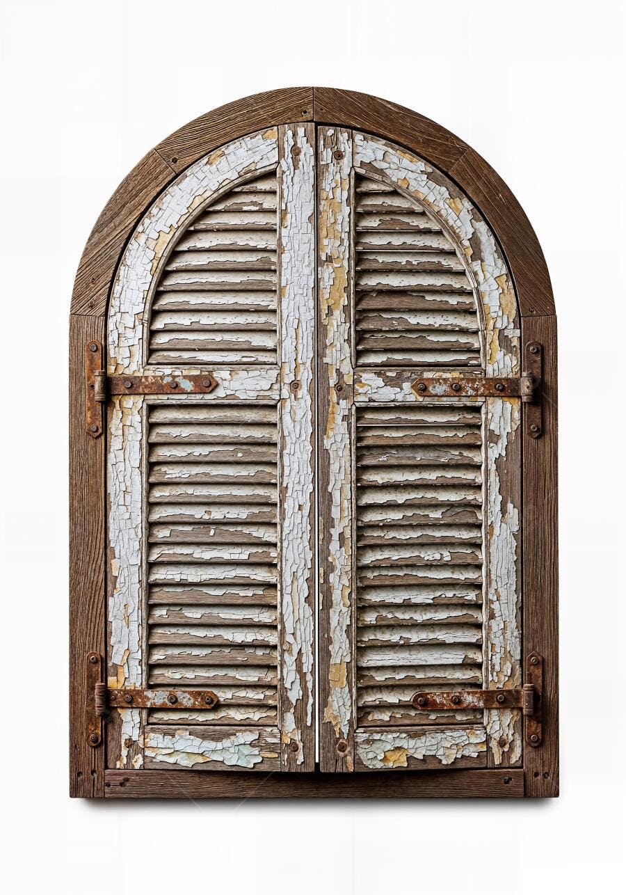 Foto Veneziana Antiga de Madeira Descascada Rústica