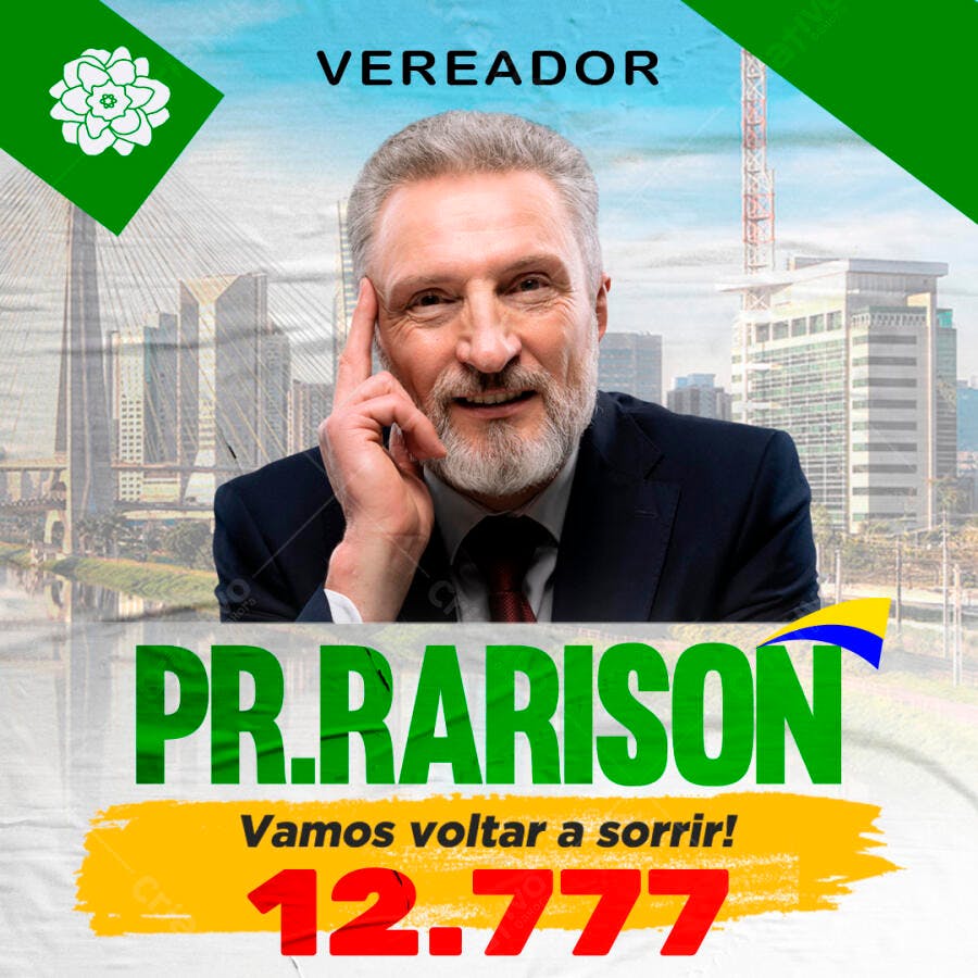 Post Vereador Campanha Eleitoral PSD Editável