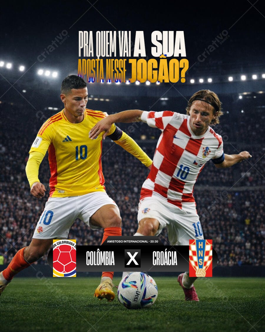 Post Instagram Aposta Esportiva Futebol PSD Editável