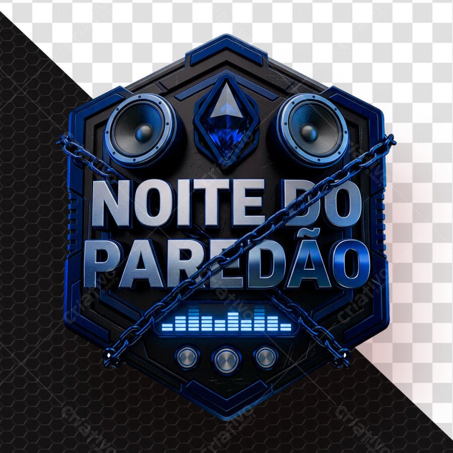 Logo Noite do Paredão Evento Automotivo PSD Editável