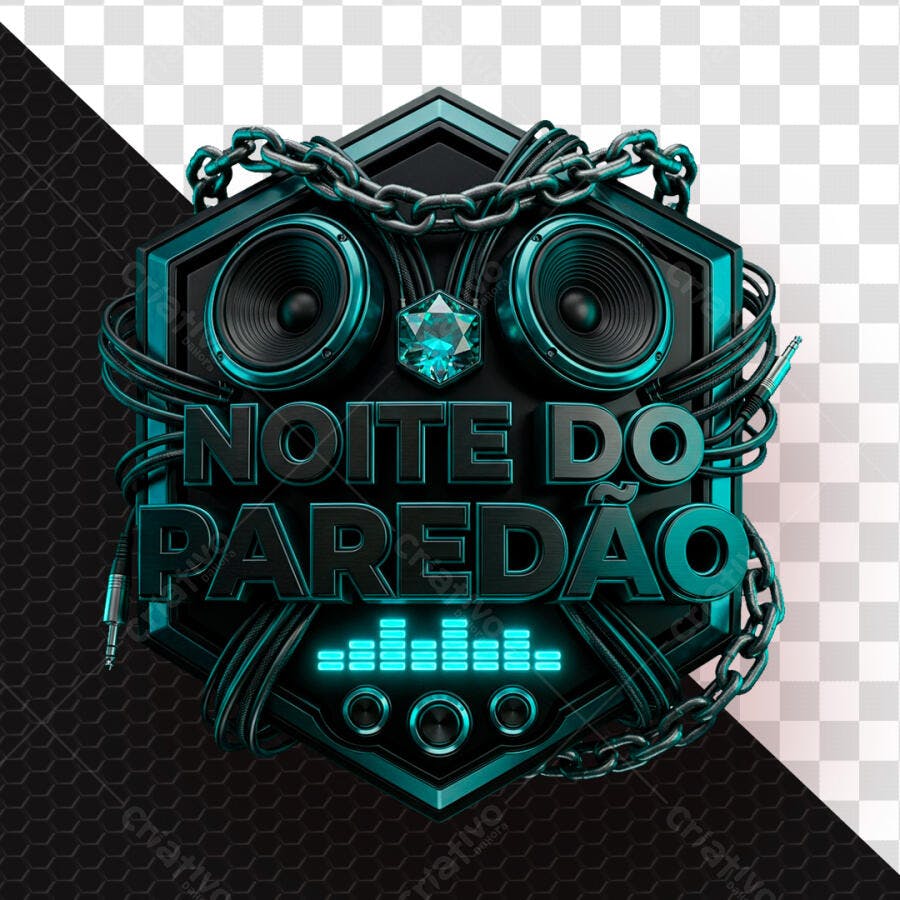 Noite do Paredão Logo Evento Balada PSD Editável