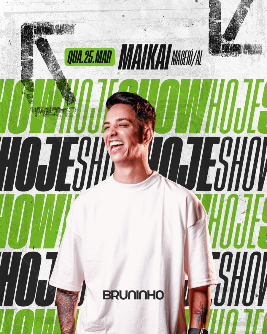 Flyer Show Evento Musical Maikai PSD Editável