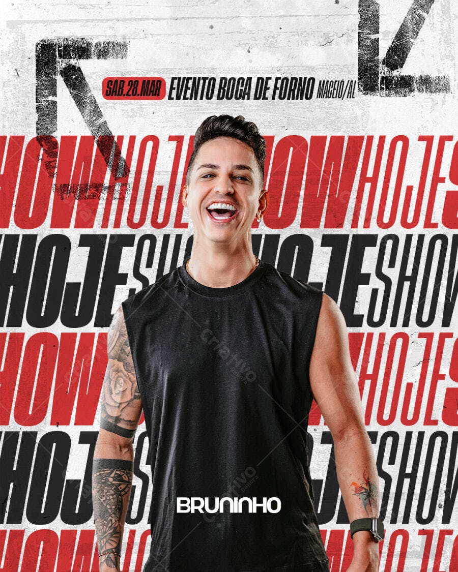 Flyer Evento Show Música Festa PSD Editável
