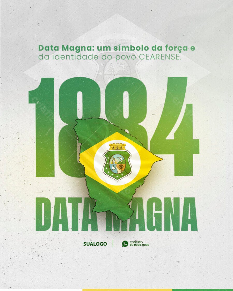 Post Data Magna Ceará 1984 PSD Editável