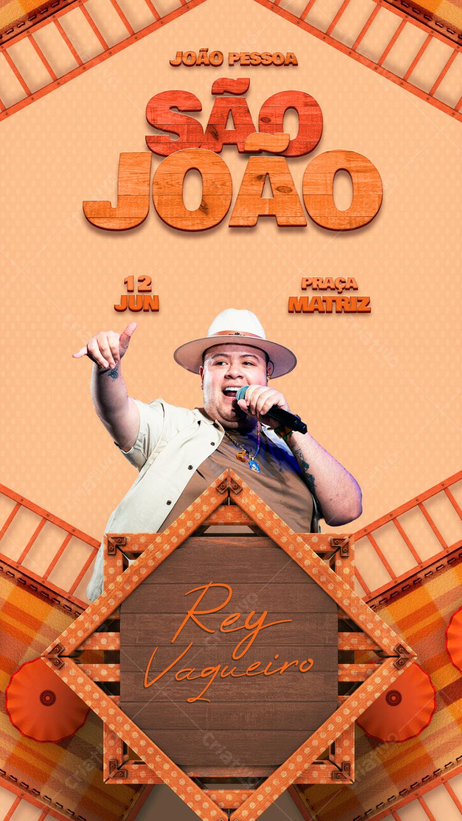 Story Instagram São João Festa Junina PSD Editável