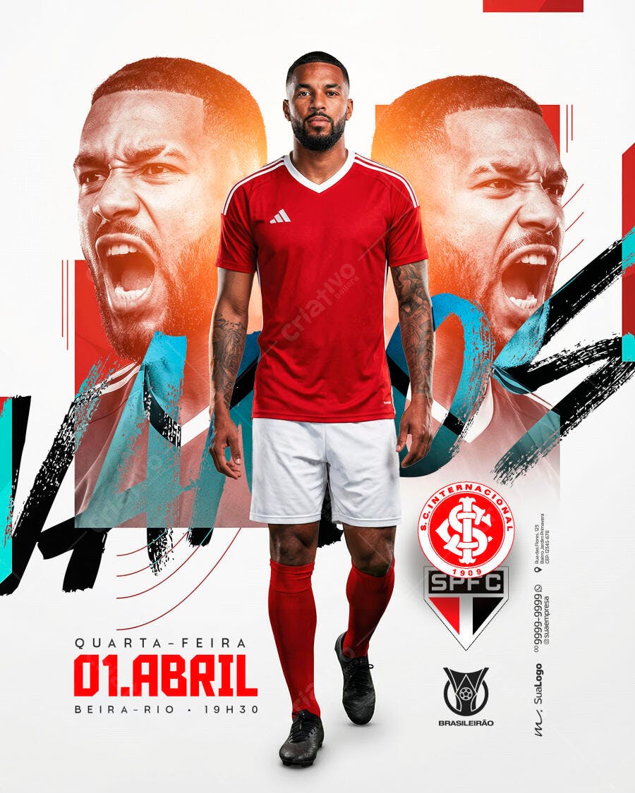 Post Futebol Campeonato Esportivo PSD Editável