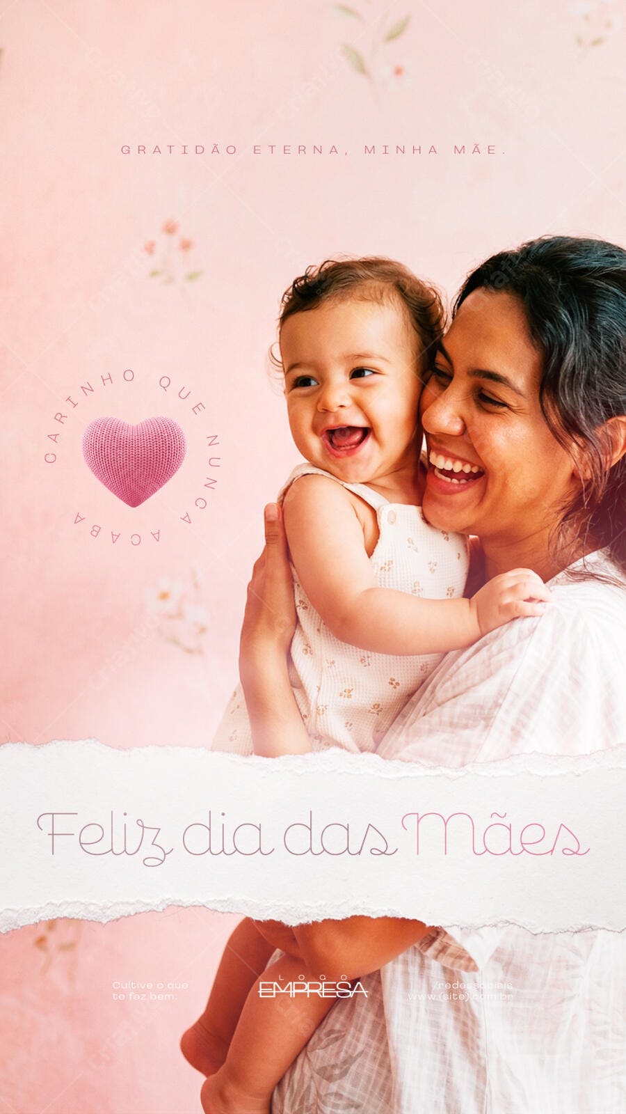 Social Media Dia das Mães Amor de Mãe PSD Editável