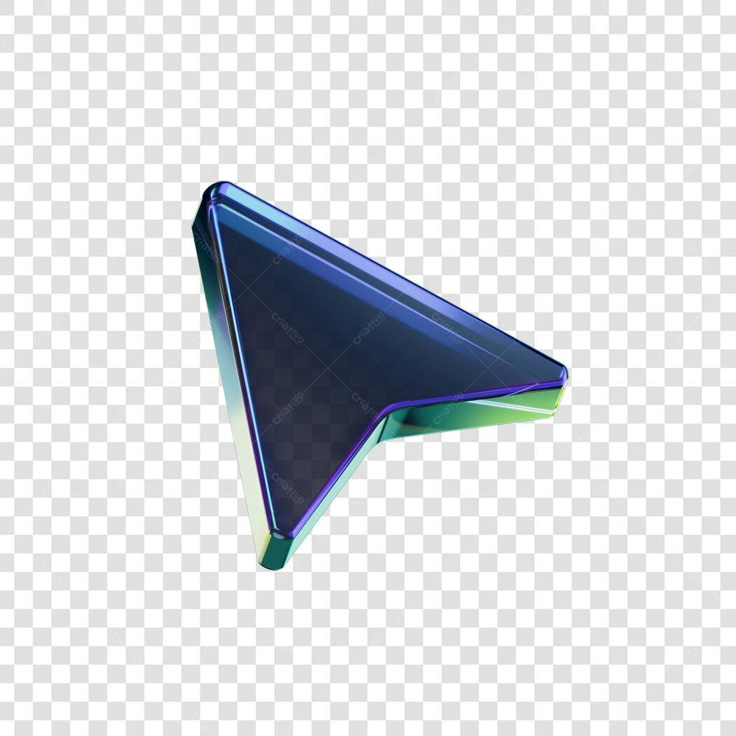 Elemento 3D Mouse Cursor PNG Fundo Transparente