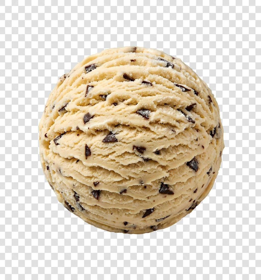 Foto Recortada Bola Sorvete Gotas Chocolate PNG Fundo Transparente