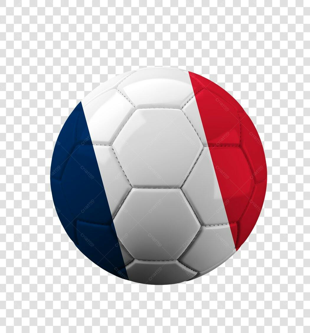 Bola de Futebol França PNG Fundo Transparente