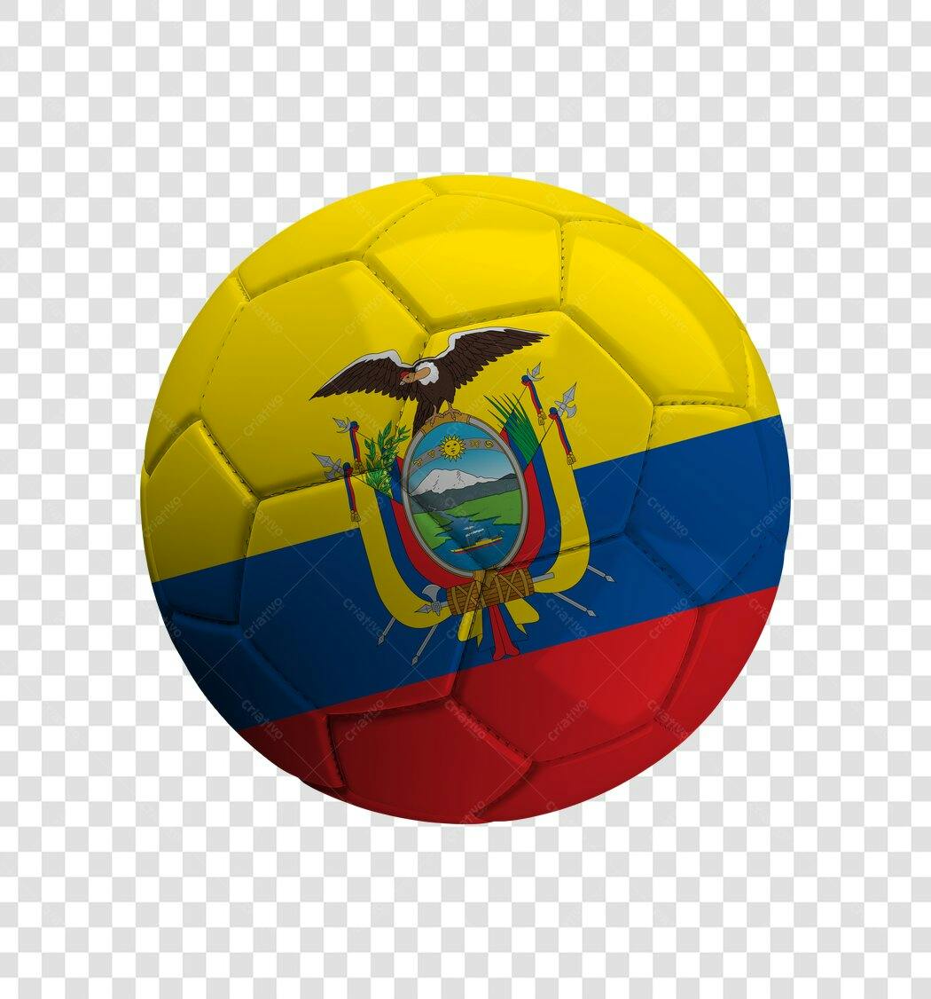 Bola de Futebol Equador PNG Fundo Transparente
