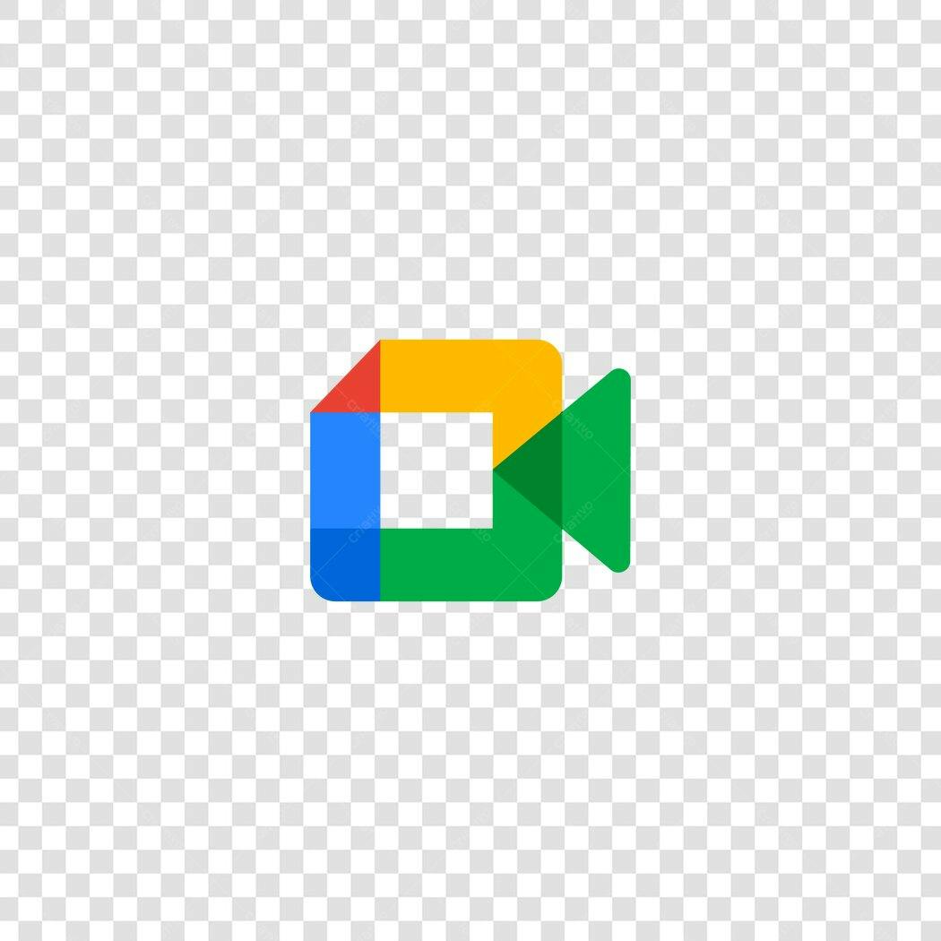 Ícone Google Meet Flat Design PNG Fundo Transparente