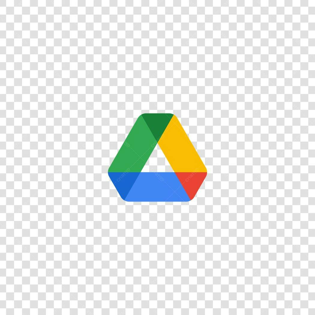 Logo Google Drive Flat Design PNG Fundo Transparente