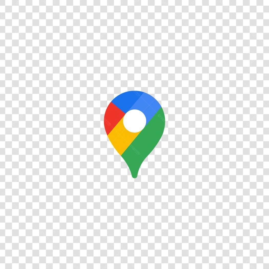 Ícone Localização Google Maps Flat Design PNG Fundo Transparente