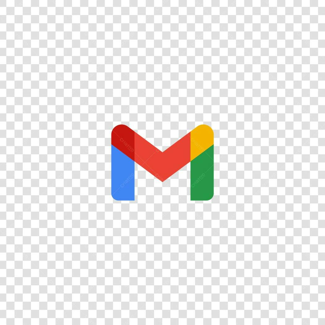 Ícone Gmail Google Flat Design PNG Fundo Transparente