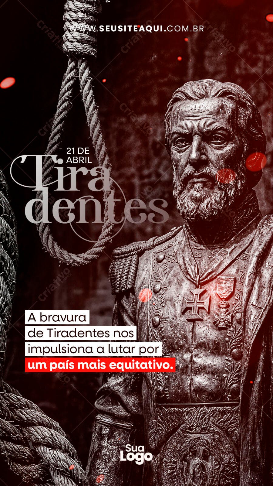 Story Instagram Dia de Tiradentes 21 de Abril PSD Editável