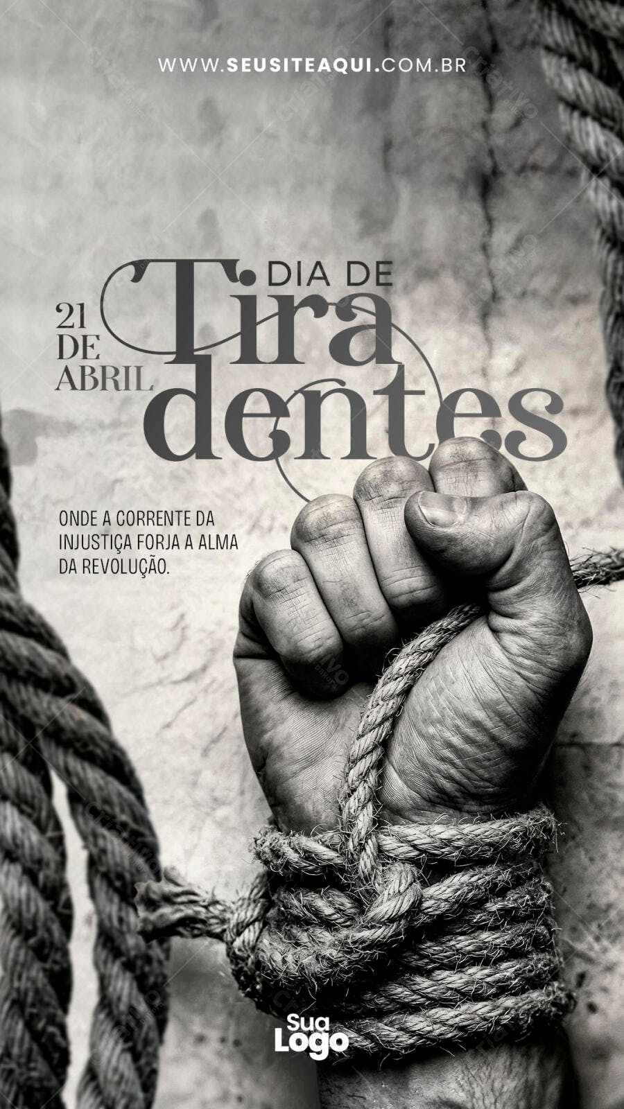 Story Dia de Tiradentes 21 de Abril PSD Editável