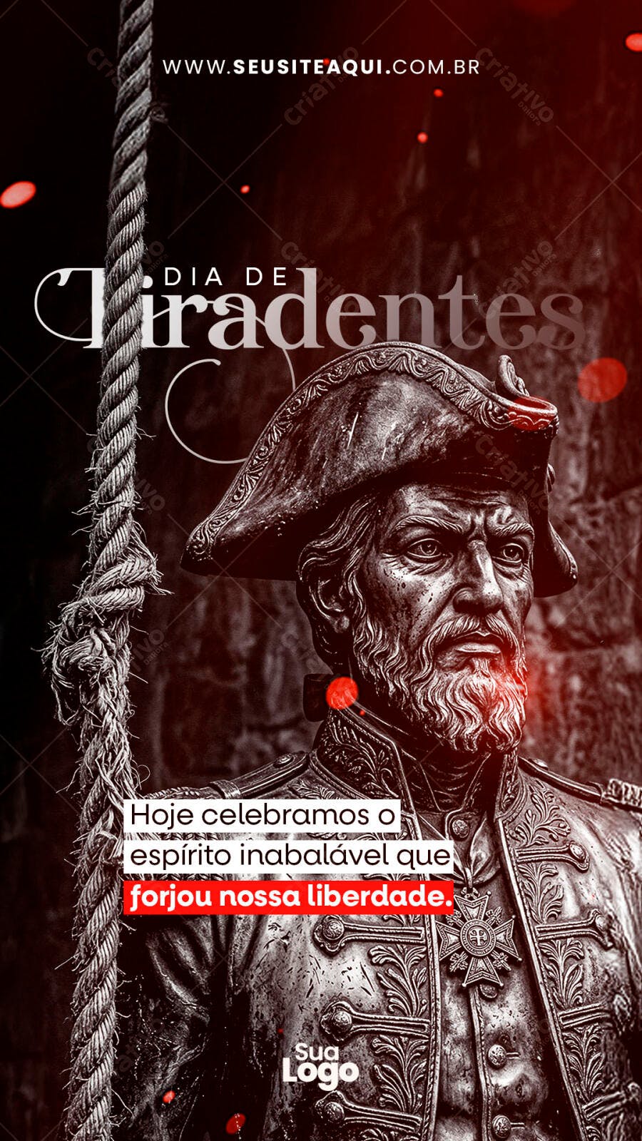 Post Instagram Dia de Tiradentes 21 de Abril PSD Editável