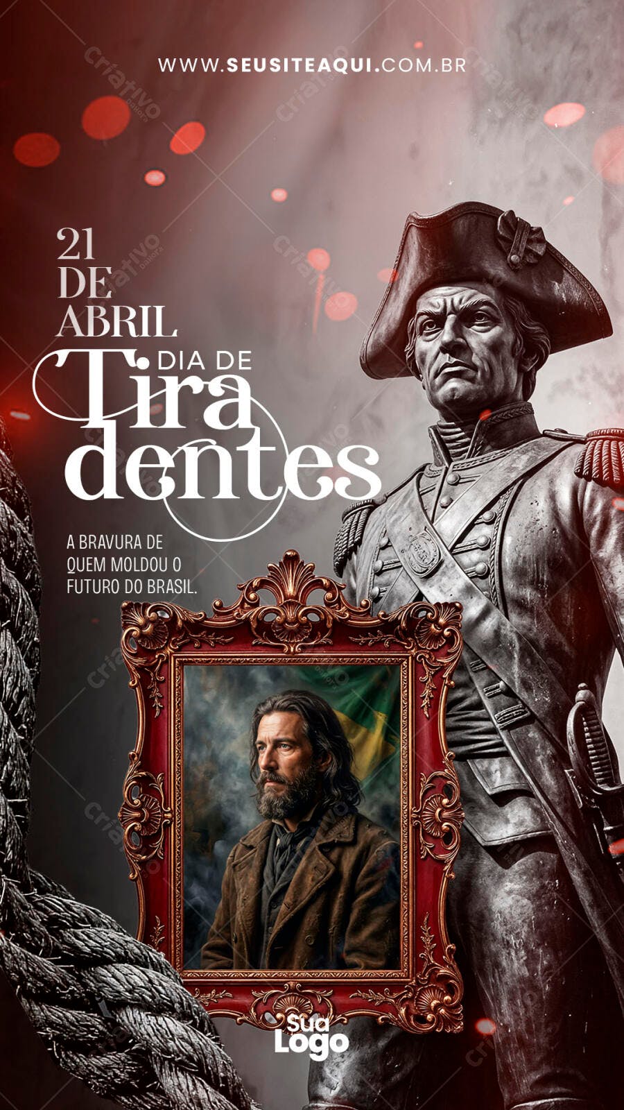 Story Dia de Tiradentes 21 de Abril PSD Editável