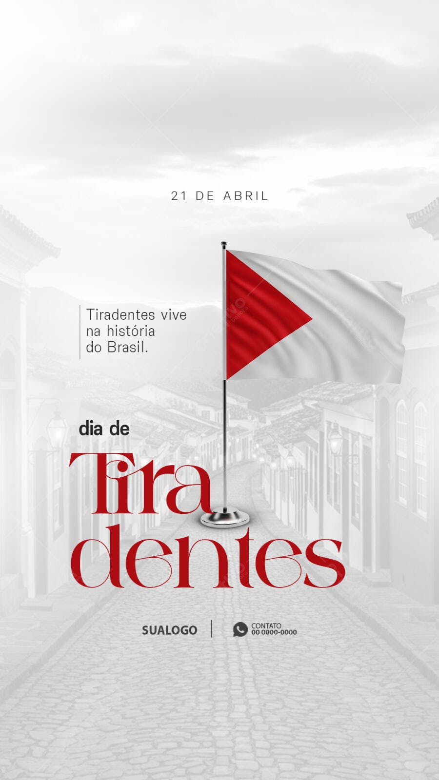 Story Instagram Dia de Tiradentes 21 de Abril PSD Editável