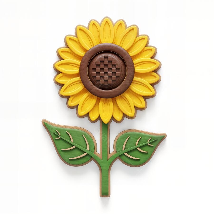 Foto Biscoito Decorado Girassol Fundo Branco Estúdio