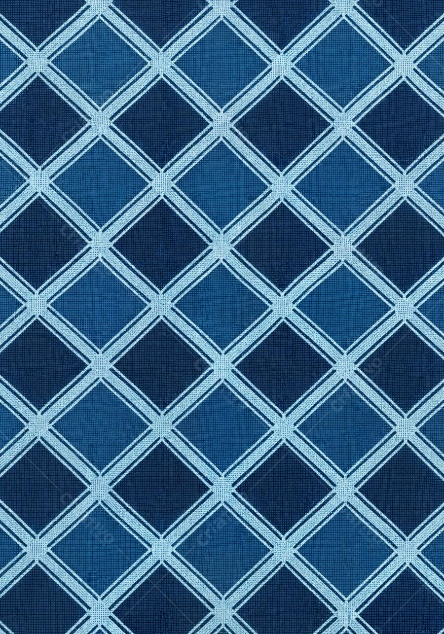 Textura Padrão Geométrico Losangos Azuis Fundo Abstrato