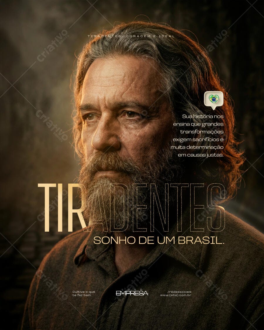 Post Instagram Tiradentes 21 de Abril PSD Editável