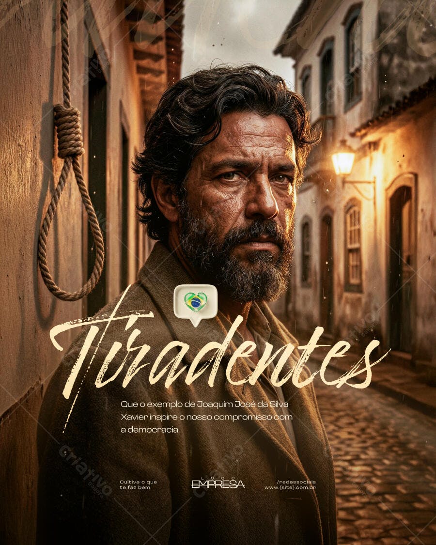 Post Instagram Tiradentes 21 de Abril PSD Editável