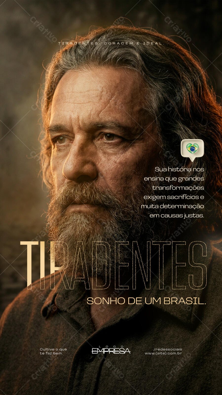 Story Instagram Tiradentes Dia de Tiradentes 21 de Abril PSD Editável