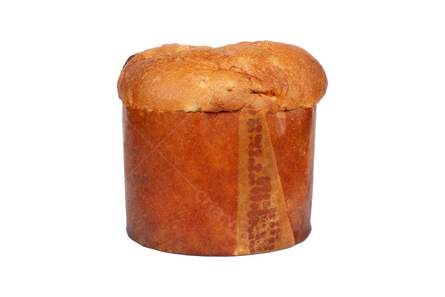 Foto Panetone Tradicional Fundo Branco Isolação Produto